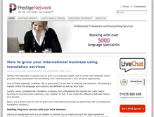 Tablet Screenshot of blog.prestigenetwork.com